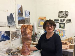 Making a Transient Memory piece, May 2017. Photograph by Naori Priestly